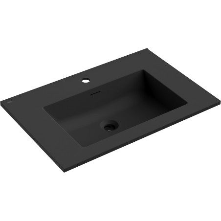 Mexen Otis umivaonik umetnut u ploču 71 x 46,5 cm, crna mat - 25187071