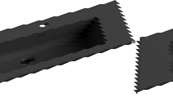 Mexen Otis ingebouwde wastafel 71 x 46,5 cm, zwarte mat - 25187071