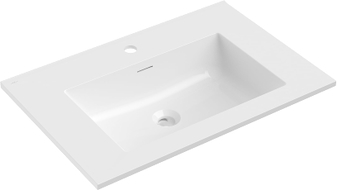 Mexen Otis umivaonik ugrađen u radnu ploču 71 x 46,5 cm, bijeli sjaj - 25187000