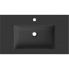 Mexen Otis umywalka wpuszczana w blat 81 x 46,5 cm, czarna mat - 25188071