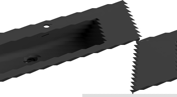 Mexen Otis inbyggd diskbänk 81 x 46,5 cm, svart matt - 25188071