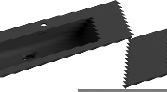 Mexen Otis lavatório embutido em bancada 81 x 46,5 cm, preto mate - 25188071