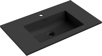 Mexen Otis umivaonik ugrađen u radnu plohu 81 x 46,5 cm, crni mat - 25188071