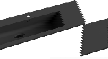 Mexen Otis wastafel ingebouwd in aanrechtblad 81 x 46,5 cm, zwart mat - 25188071