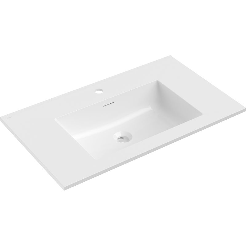 Mexen Otis lavello incassato nel piano 81 x 46,5 cm, bianco lucido - 25188000