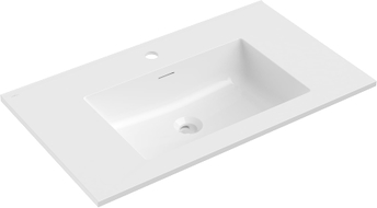 Mexen Otis töölauale süvistatav valamu 81 x 46,5 cm, valge läige - 25188000