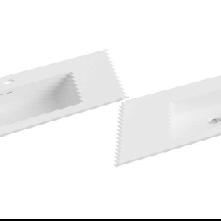 Mexen Otis Wäschbecken agebonne am Plang 81 x 46,5 cm, wäiss matt - 25188001