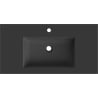 Mexen Otis, in die Arbeitsplatte eingelassene Waschbecken 91 x 46,5 cm, schwarz matt - 25189071