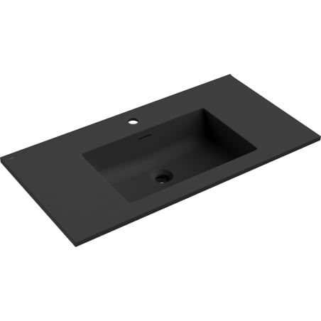 Mexen Otis, in die Arbeitsplatte eingelassene Waschbecken 91 x 46,5 cm, schwarz matt - 25189071