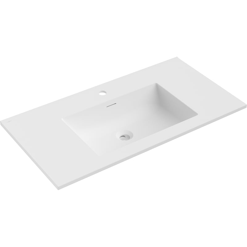 Mexen Otis in die Arbeitsplatte eingelassenes Waschbecken 91 x 46,5 cm, weiß matt - 25189001