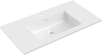 Mexen Otis tööpinda paigaldatud valamu 91 x 46,5 cm, valge läige - 25189000