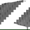 Mexen Velar Duo Badewannen-Faltwand 2-teilig verschiebbar 140 x 150 cm, graphit, Gun Metal - 896-140-000-42-95