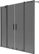 Mexen Velar Duo duschskärm 2-delad skjutbar 140 x 150 cm, grafit, gun metal - 896-140-000-42-95