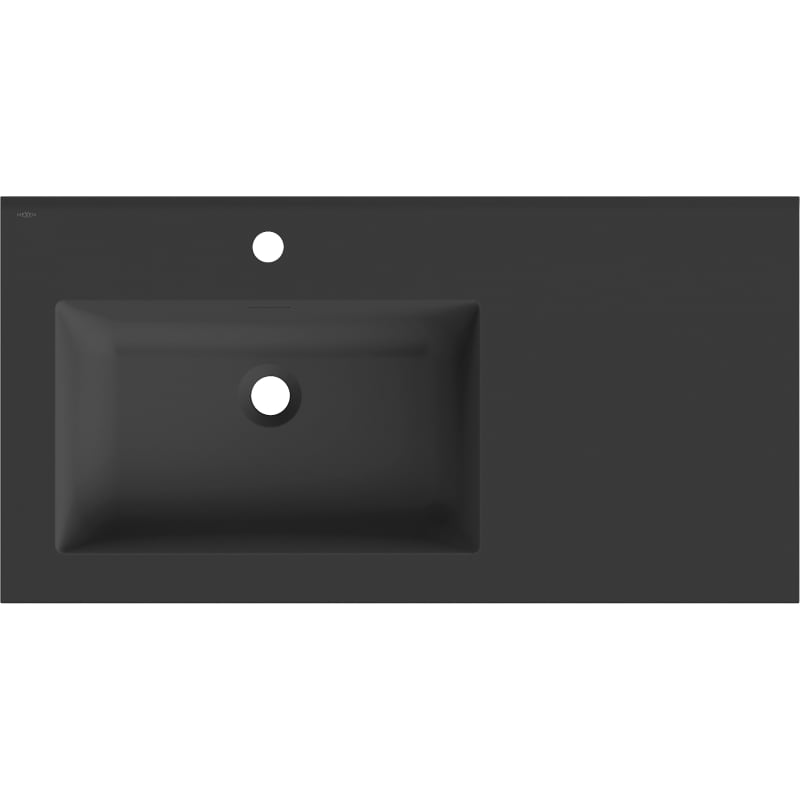 Mexen Otis countertop washbasin left 91 x 46.5 cm, black matte - 25189071L