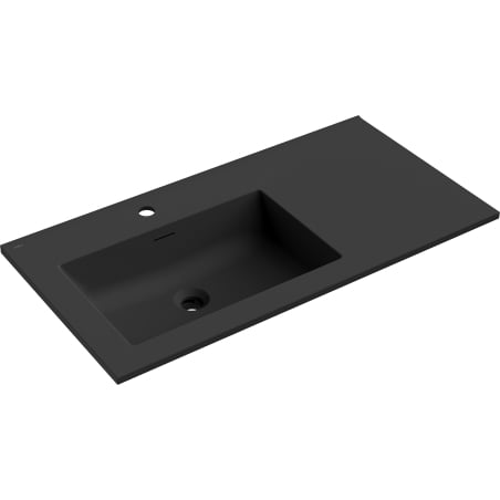 Mexen Otis countertop washbasin left 91 x 46.5 cm, black matte - 25189071L
