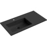 Mexen Otis countertop washbasin left 91 x 46.5 cm, black matte - 25189071L
