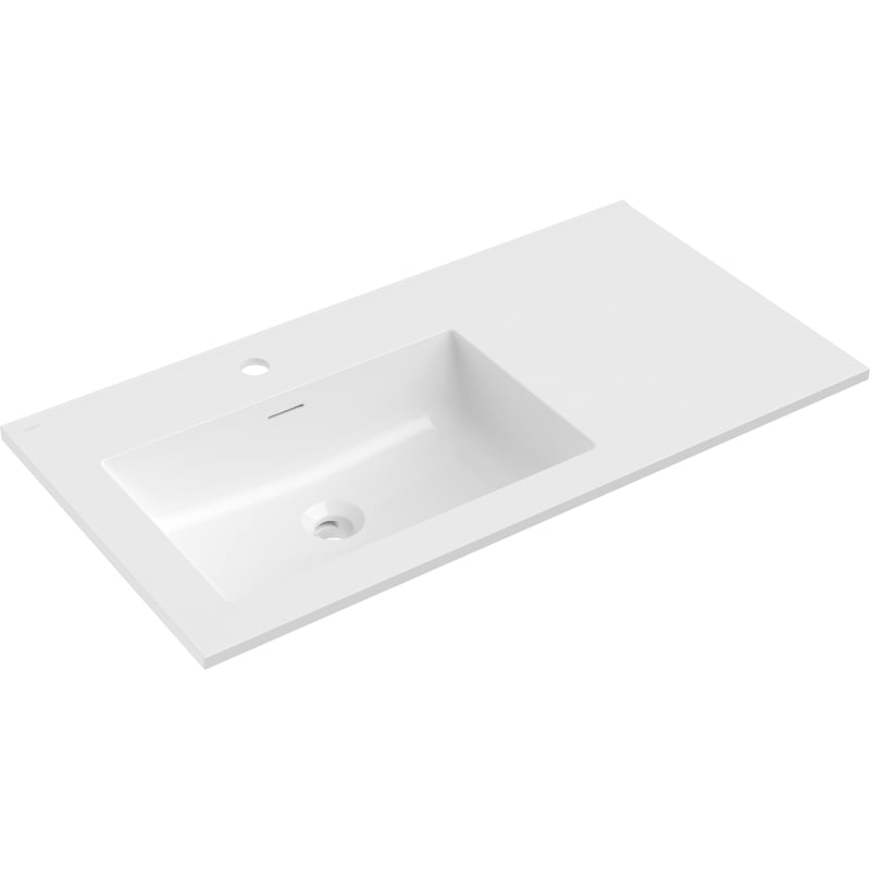 Mexen Otis tööpinda uputatav valamu vasak 91 x 46,5 cm, valge läige - 25189000L