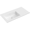 Mexen Otis lavabo encastré à gauche 91 x 46,5 cm, blanc brillant - 25189000L