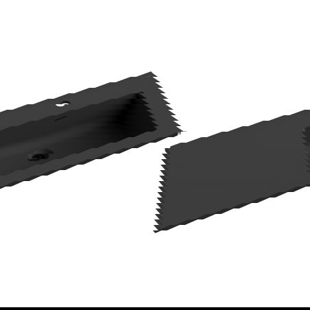 Mexen Otis inbouw wastafel rechts 91 x 46,5 cm, zwart mat - 25189071P