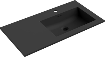 Mexen Otis umivaonik ugradbeni u radnu ploču desni 91 x 46,5 cm, crna mat - 25189071P