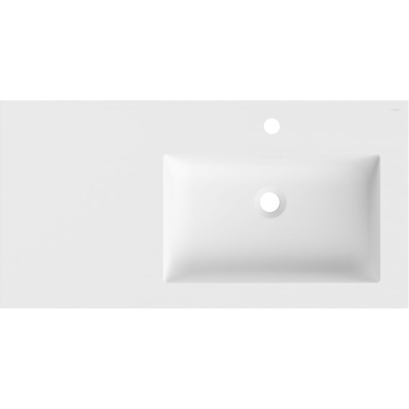 Mexen Otis Einbauwaschbecken rechts 91 x 46,5 cm, weiß matt - 25189001P