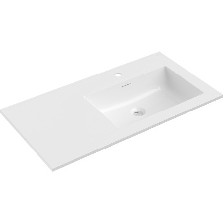 Mexen Otis tööpinna sisse paigaldatav valamu parem 91 x 46,5 cm, valge läige - 25189000P