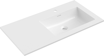 Mexen Otis inbouw wastafel rechts 91 x 46,5 cm, glanzend wit - 25189000P