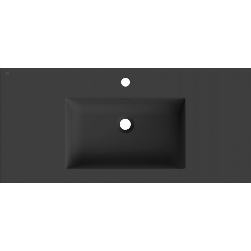 Mexen Otis umywalka wpuszczana w blat 101 x 46,5 cm, czarna mat - 25181071