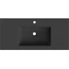 Mexen Otis lavatório embutido em bancada 101 x 46,5 cm, preto mate - 25181071