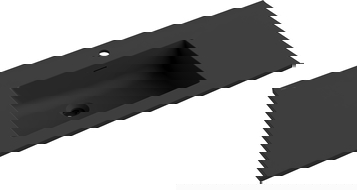 Mexen Otis ënkellavabo agebaut an Plank 101 x 46,5 cm, schwaarz matt - 25181071