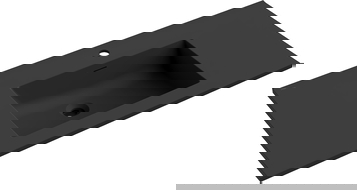 Mexen Otis lavabo empotrado en encimera 101 x 46,5 cm, negro mate - 25181071