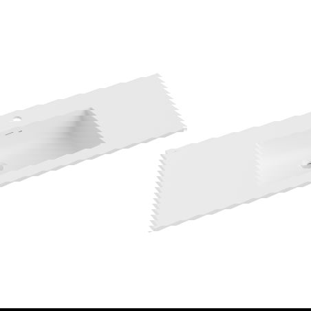 Mexen Otis Waschbecken, das in die Arbeitsplatte eingelassen wird, 101 x 46,5 cm, weiß matt - 25181001