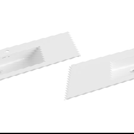 Mexen Otis lavabo empotrado en encimera 101 x 46,5 cm, blanco brillante - 25181000