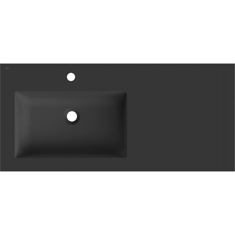 Mexen Otis lavandino da incasso a sinistra 101 x 46,5 cm, nero opaco - 25181071L