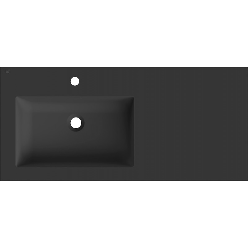 Mexen Otis umywalka wpuszczana w blat lewa 101 x 46,5 cm, czarna mat - 25181071L