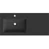 Mexen Otis umywalka wpuszczana w blat lewa 101 x 46,5 cm, czarna mat - 25181071L