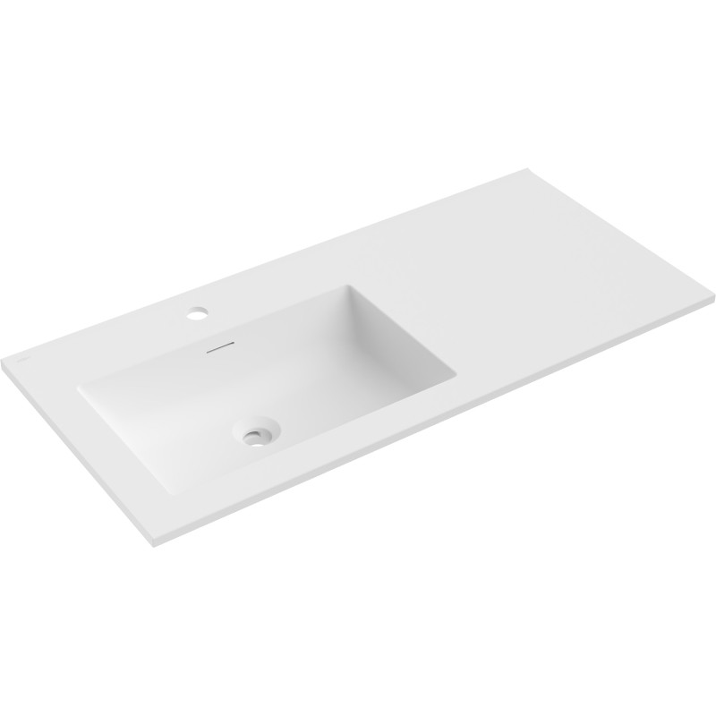 Mexen Otis tööpinda süvistatav vasakpoolne valamu 101 x 46,5 cm, valge matt - 25181001L