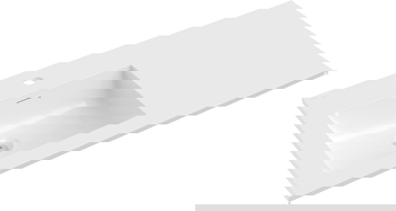 Mexen Otis, in die Arbeitsplatte eingelassenes linkes Waschbecken 101 x 46,5 cm, weiß glänzend - 25181000L