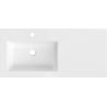 Mexen Otis inset washbasin left 101 x 46.5 cm, white gloss - 25181000L