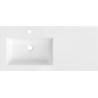 Mexen Otis tööpinda uputatav valamu vasak 101 x 46,5 cm, valge läige - 25181000L