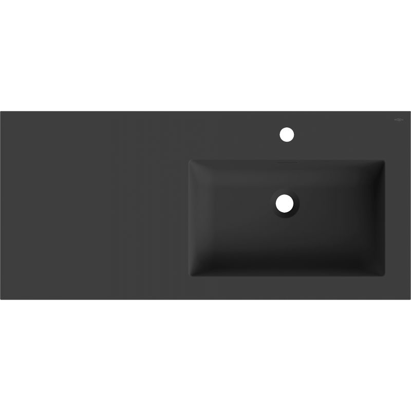 Mexen Otis εντοιχισμένος νεροχύτης δεξιά 101 x 46,5 cm, μαύρο ματ - 25181071P