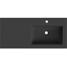 Mexen Otis umywalka wpuszczana w blat prawa 101 x 46,5 cm, czarna mat - 25181071P