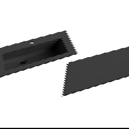 Mexen Otis Umgebaut an d'Bänk riets 101 x 46,5 cm, schwaarz matt - 25181071P