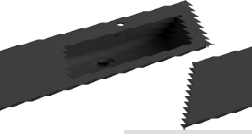 Mexen Otis lavello da incasso a destra 101 x 46,5 cm, nero opaco - 25181071P