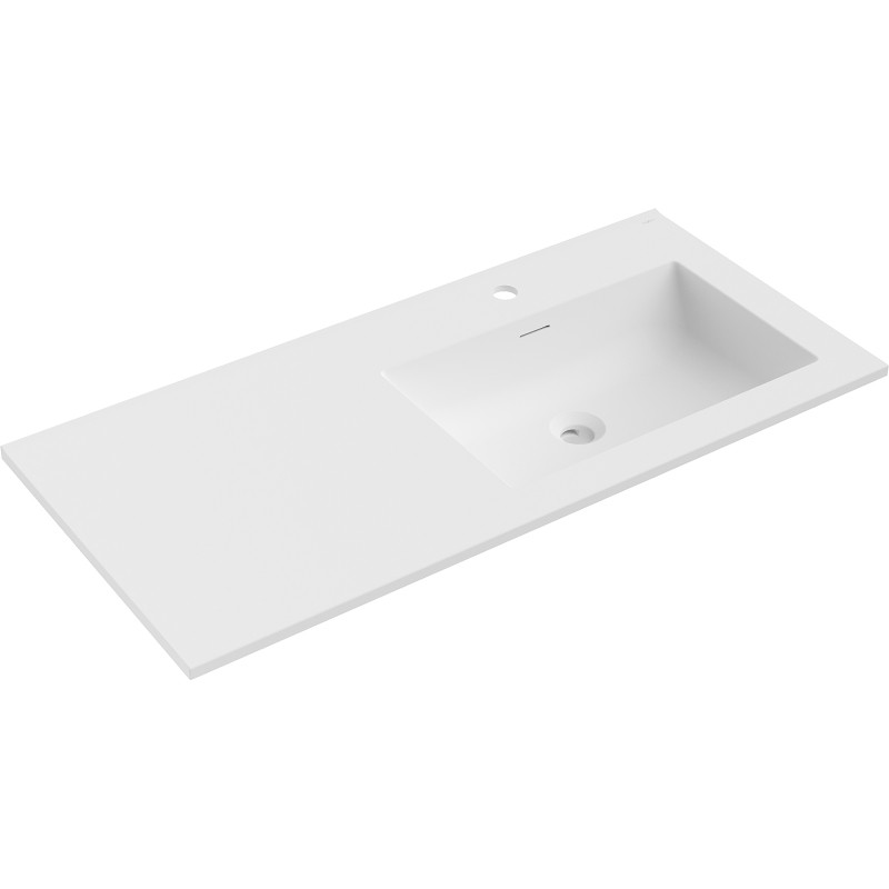 Mexen Otis umivaonik ugrađen u radnu ploču desni 101 x 46,5 cm, bijeli mat - 25181001P