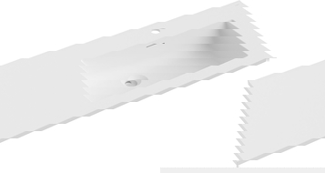 Mexen Otis Einbauwaschbecken rechts 101 x 46,5 cm, weiß matt - 25181001P