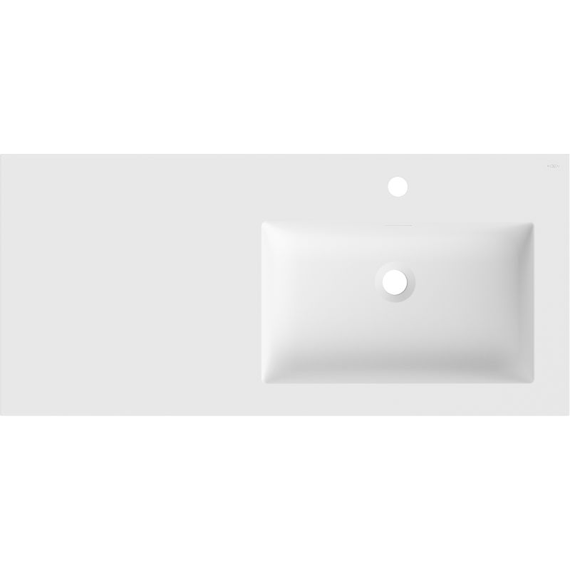 Mexen Otis countertop sink right 101 x 46.5 cm, white matte - 25181001P