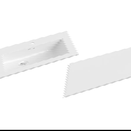 Mexen Otis ingebouwde wastafel rechts 101 x 46,5 cm, glanzend wit - 25181000P