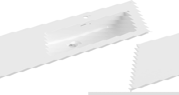 Mexen Otis lavatório embutido no balcão direito 101 x 46,5 cm, branco brilhante - 25181000P