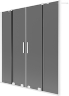 Mexen Velar Duo vannitoa ekraan, kahe tiivaga liuguks 160 x 150 cm, grafiit, valge - 896-160-000-42-20